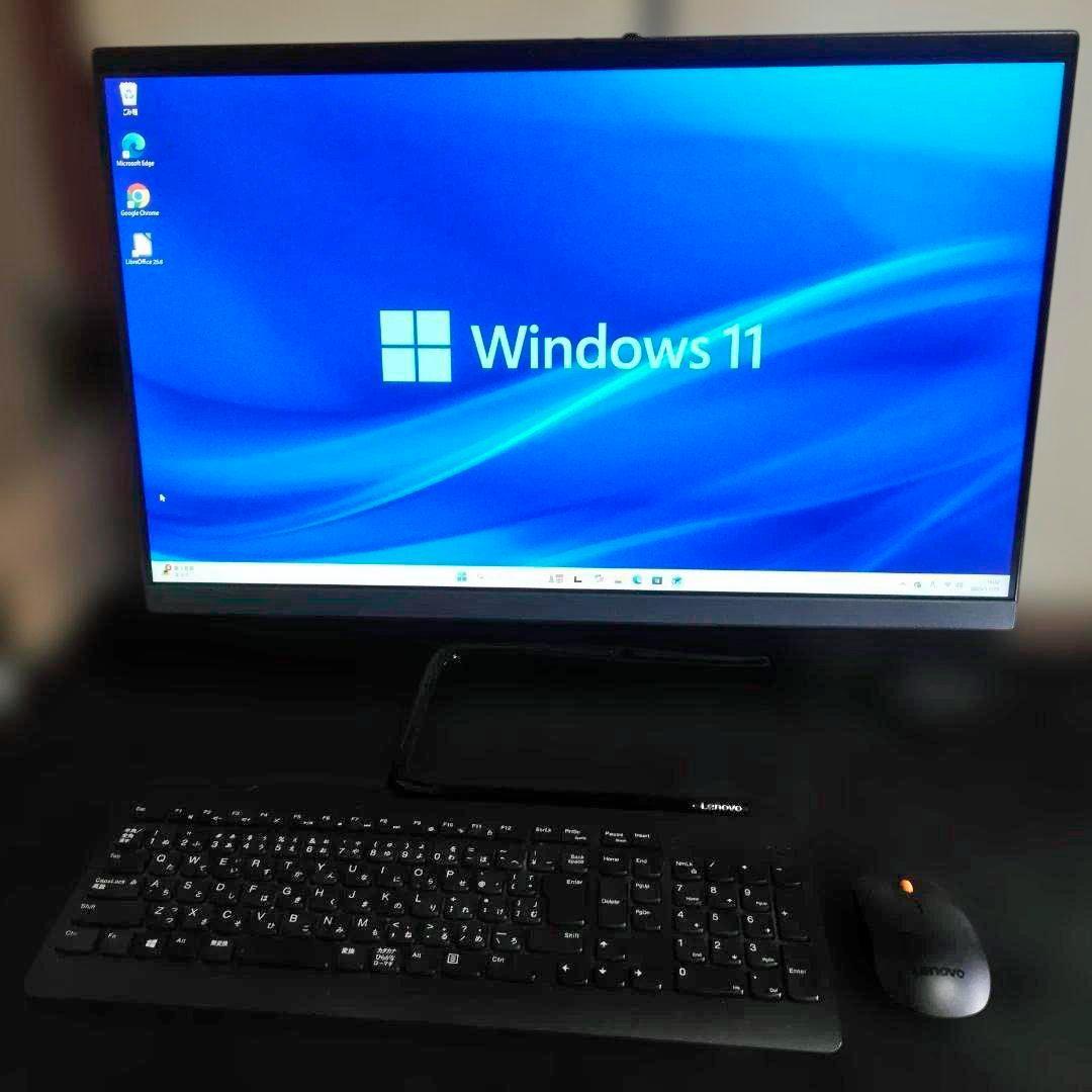 レノボ 超狭枠24インチ i5-9500T SSD化500GB＆メモリー増設