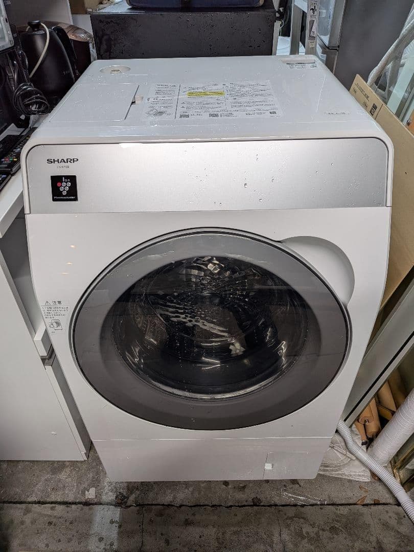 大阪市内配送無料 お買い得 23年製 SHARP ドラム式洗濯機 ES-K10B