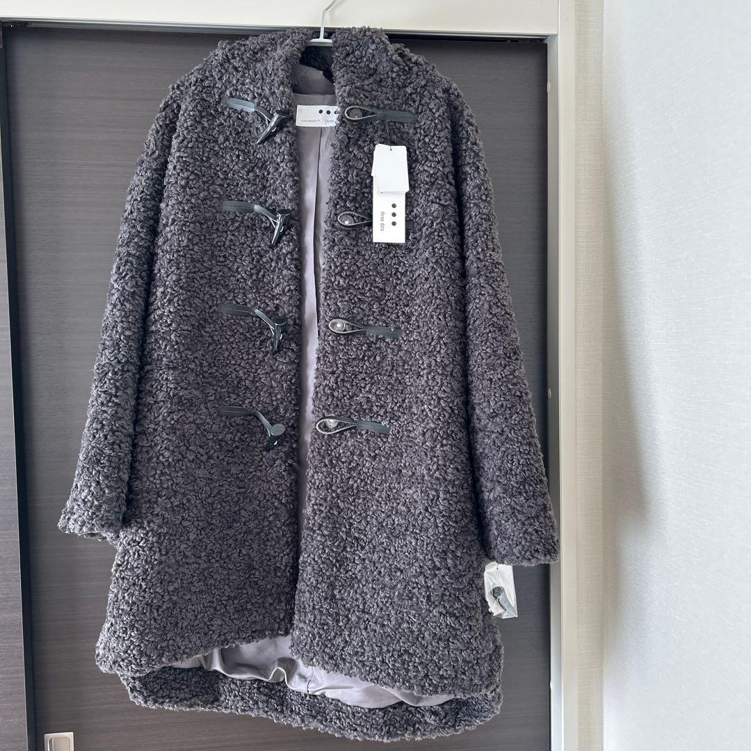 スリードッツ　プードルボア ダッフルコート