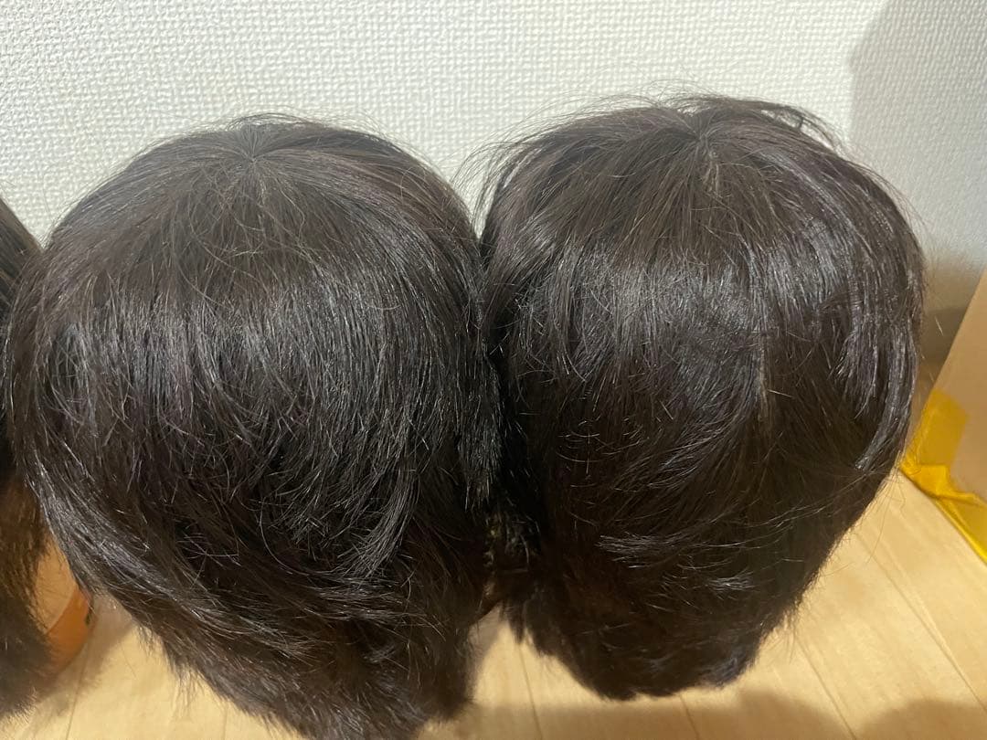 カットウィッグ16体　カット済み　使用済み　国家試験用　練習用　大量