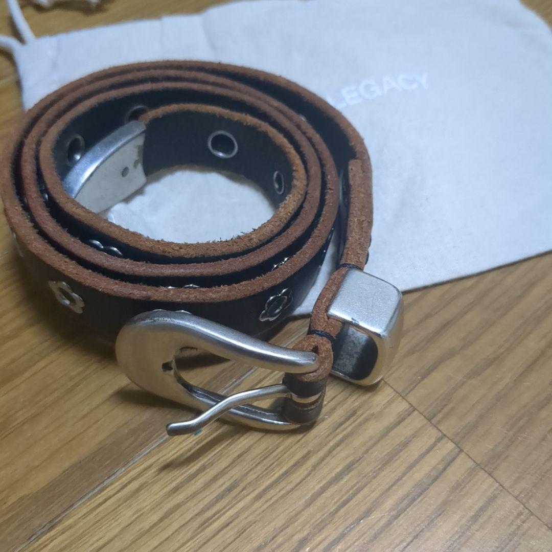 【正規品】OUR LEGACY フラワースタッズ レザーベルト L70
