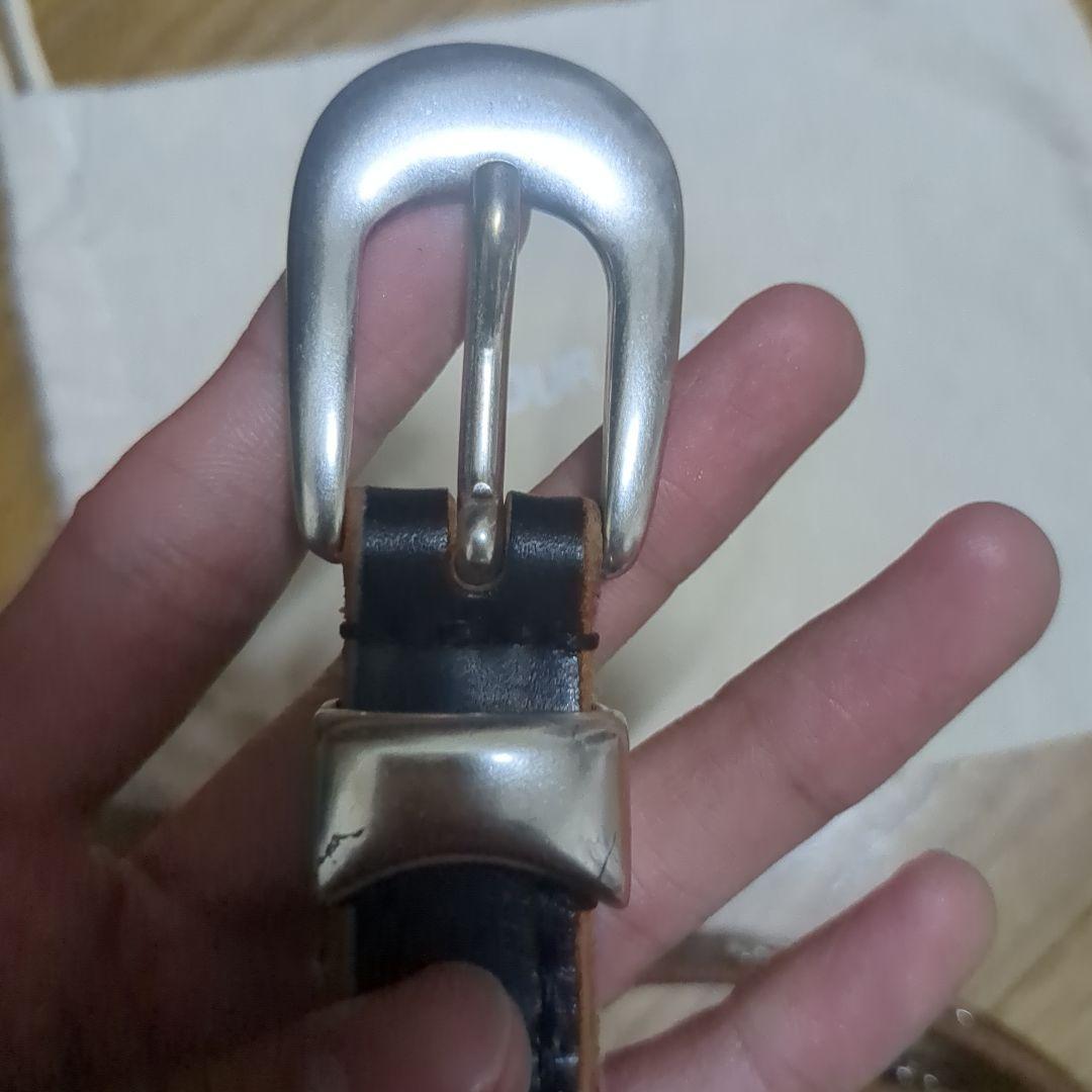 【正規品】OUR LEGACY フラワースタッズ レザーベルト L70