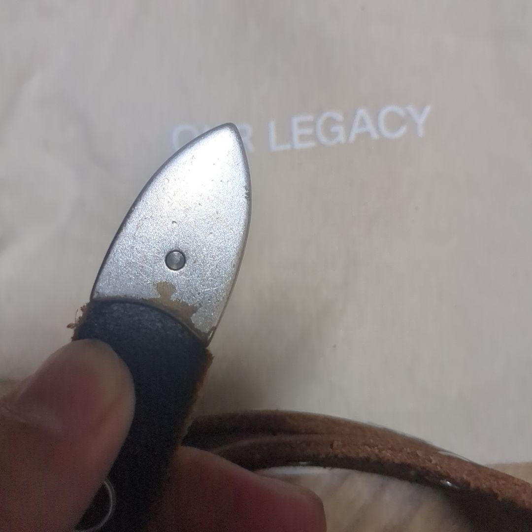 【正規品】OUR LEGACY フラワースタッズ レザーベルト L70