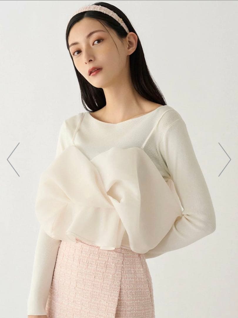 【新品未使用】CELFORD カシュクール キャミ セット ニット プルオーバー