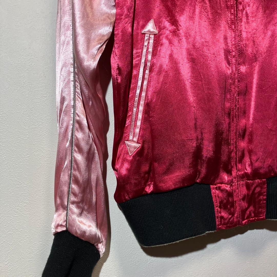 ドゥニームDENIME SHINS期 スカジャン 髑髏 刺繍サテン42