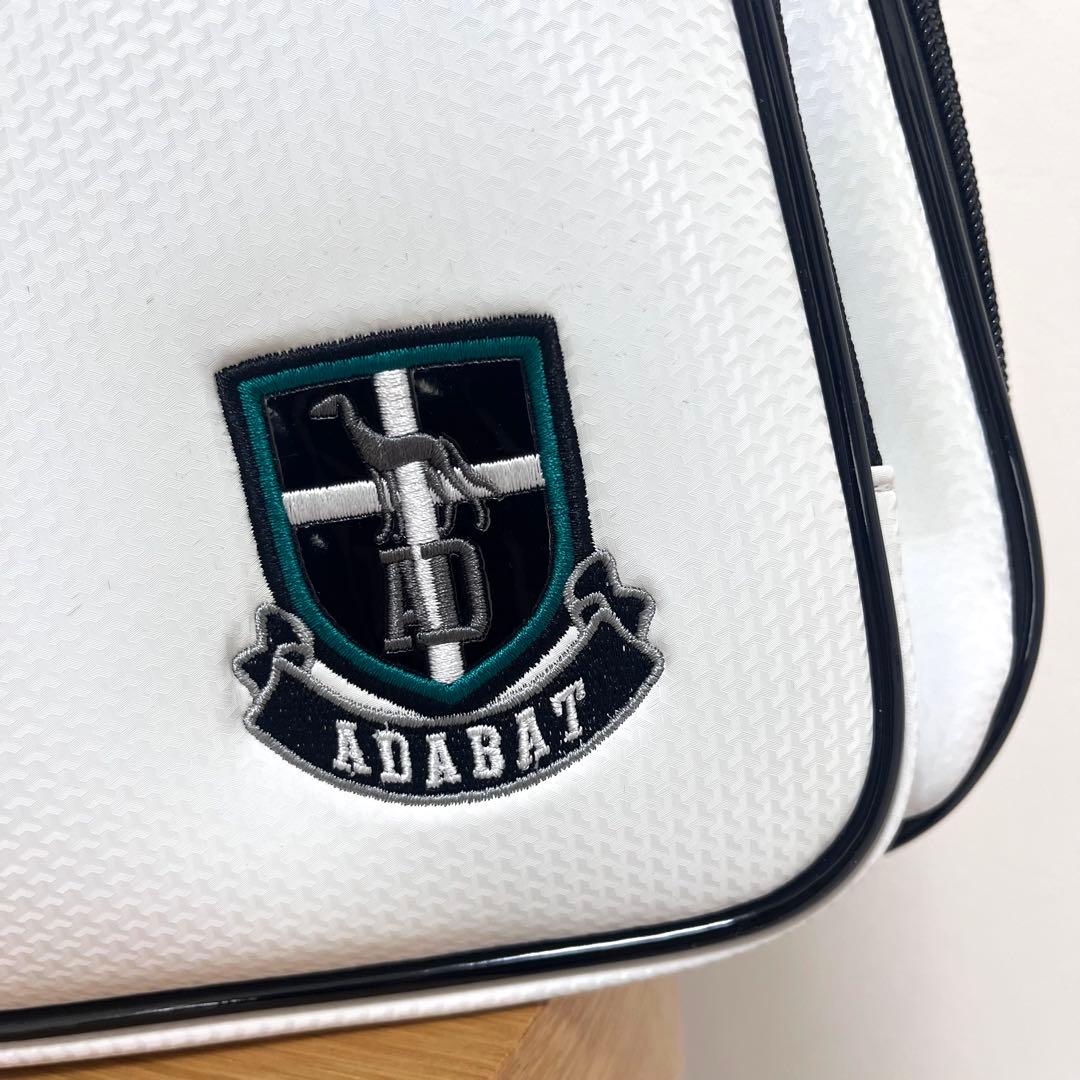 【未使用タグ付き】アダバット｜adabat ボストンバッグ ホワイト　ゴルフ