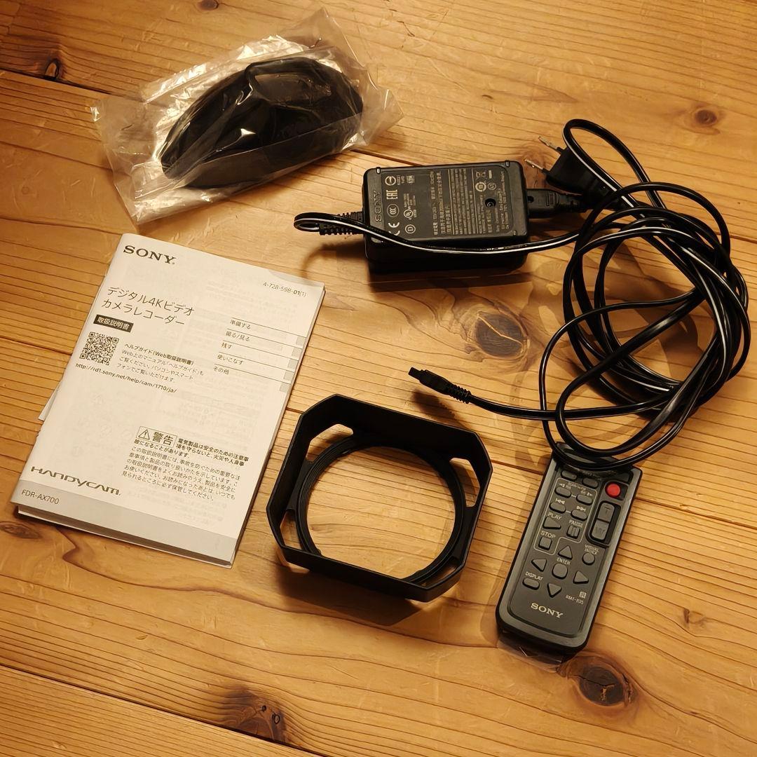 YS　Sony FDR-AX700 ビデオカメラ 本体 ブラック