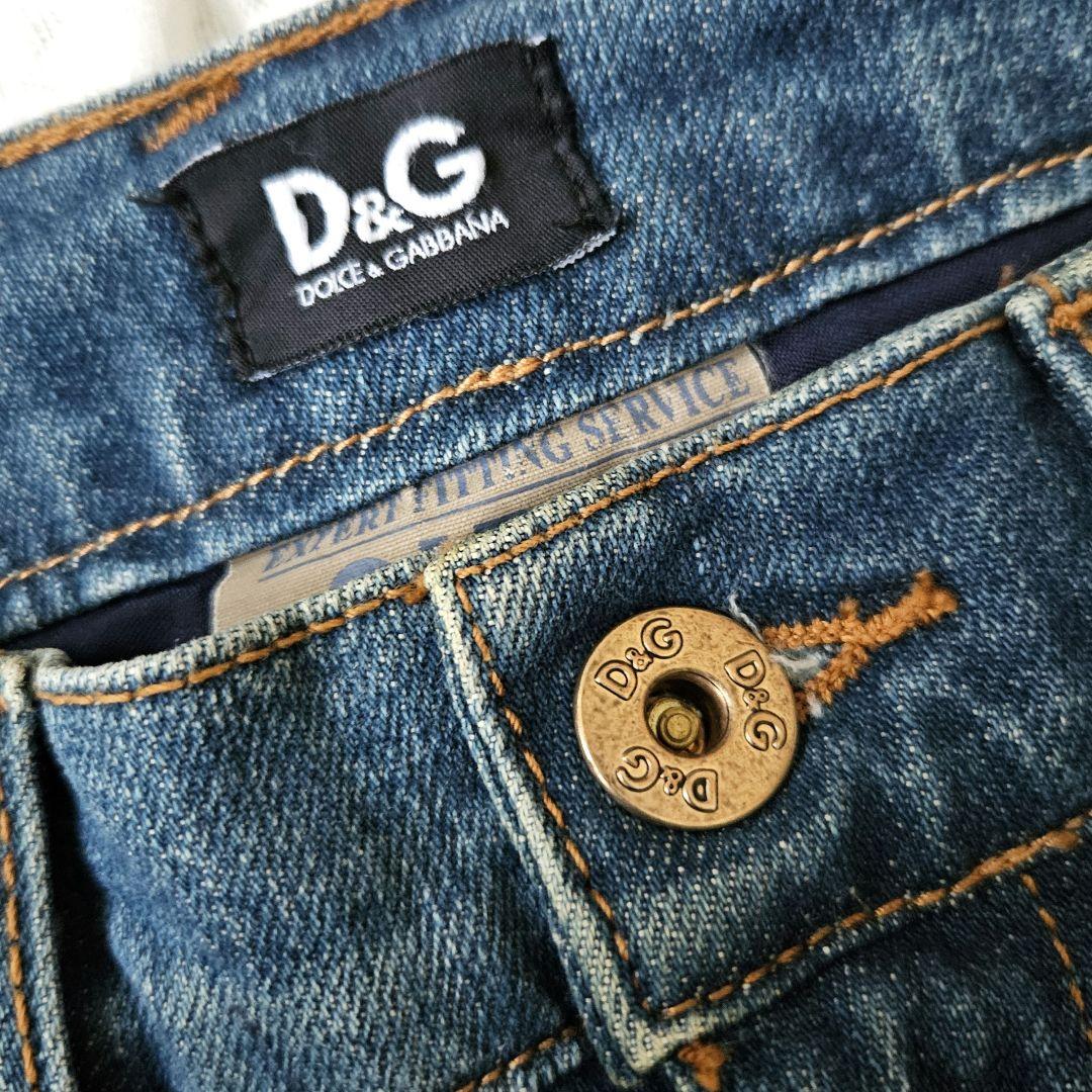 【DOLCE&GABBANA】レディース スタッズ装飾 ローライズデニム y2k