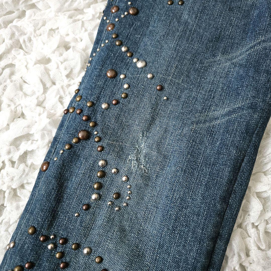 【DOLCE&GABBANA】レディース スタッズ装飾 ローライズデニム y2k