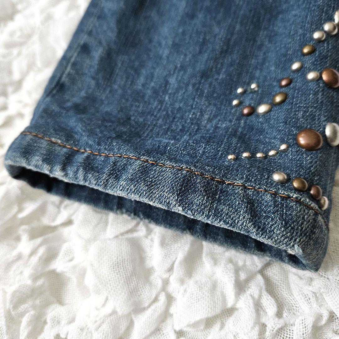 【DOLCE&GABBANA】レディース スタッズ装飾 ローライズデニム y2k