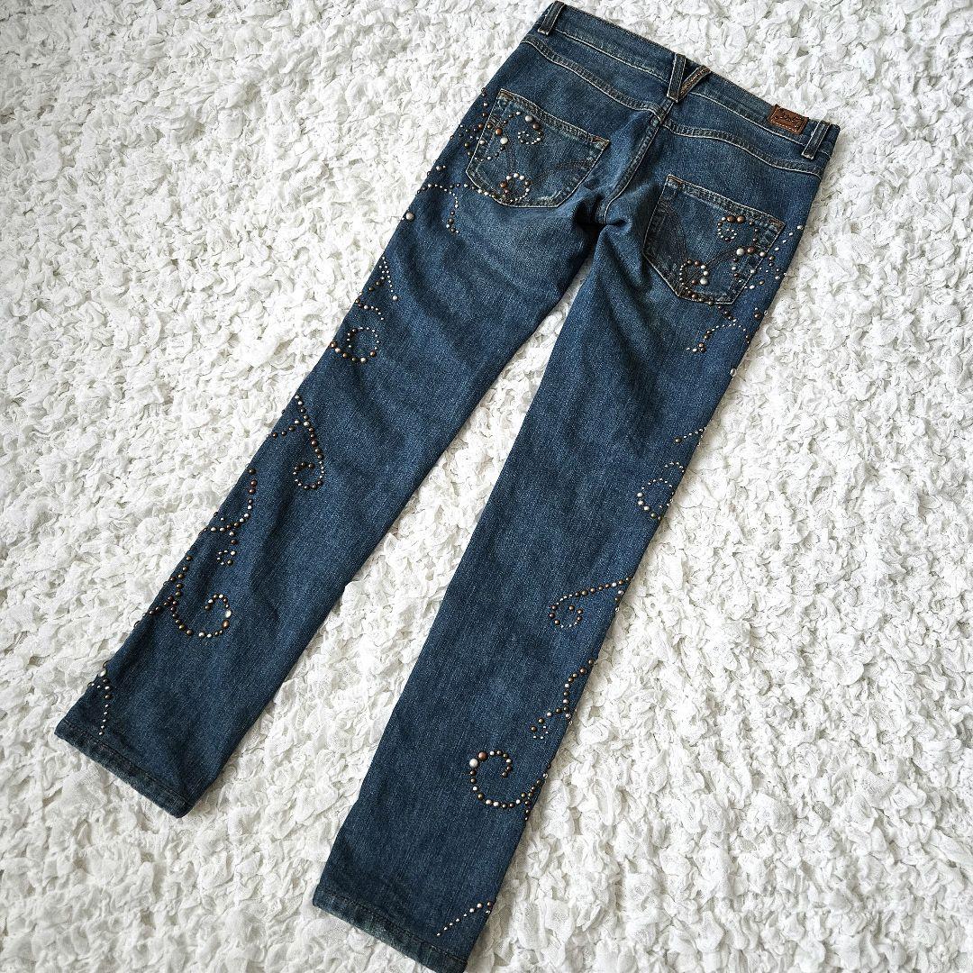 【DOLCE&GABBANA】レディース スタッズ装飾 ローライズデニム y2k