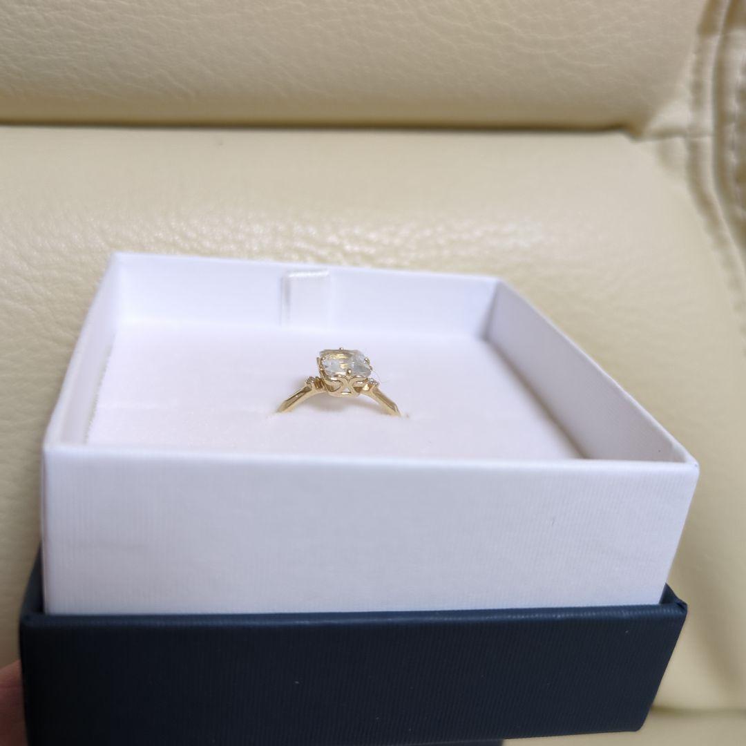 TSUTSUMI ツツミ K10 イエローゴールドグリーンアメシスト指輪 11号