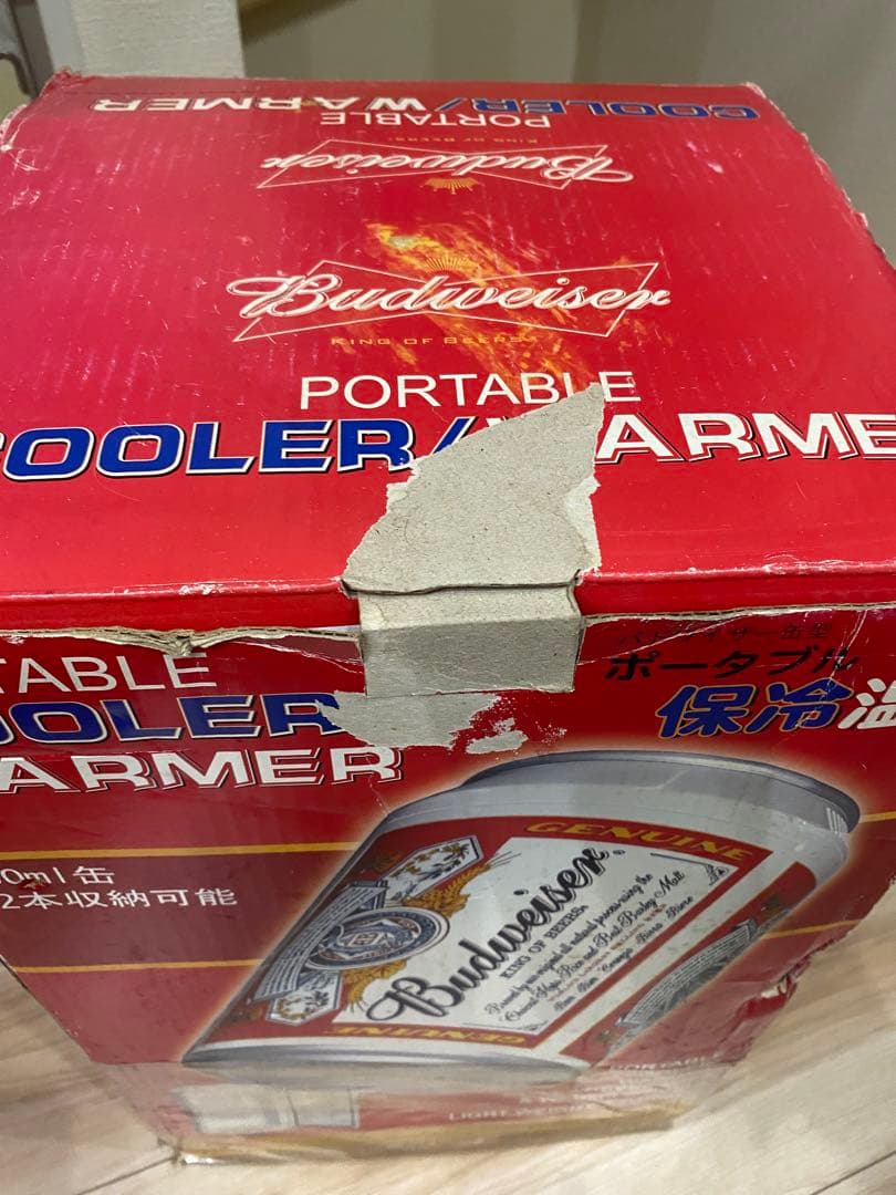 バドワイザー　缶型　ポータブル　保冷温庫