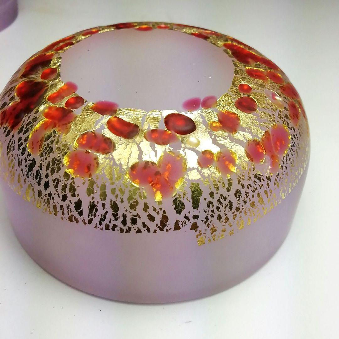 Ｓ６６６　棗　『ぎやまん』『北一硝子』『茶入』　共箱　茶道具