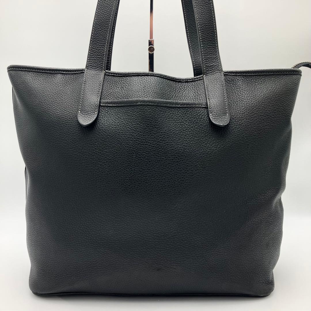 コーチ サリバン トートバッグ ビジネス 大容量 レザー シボ革 A4可 黒