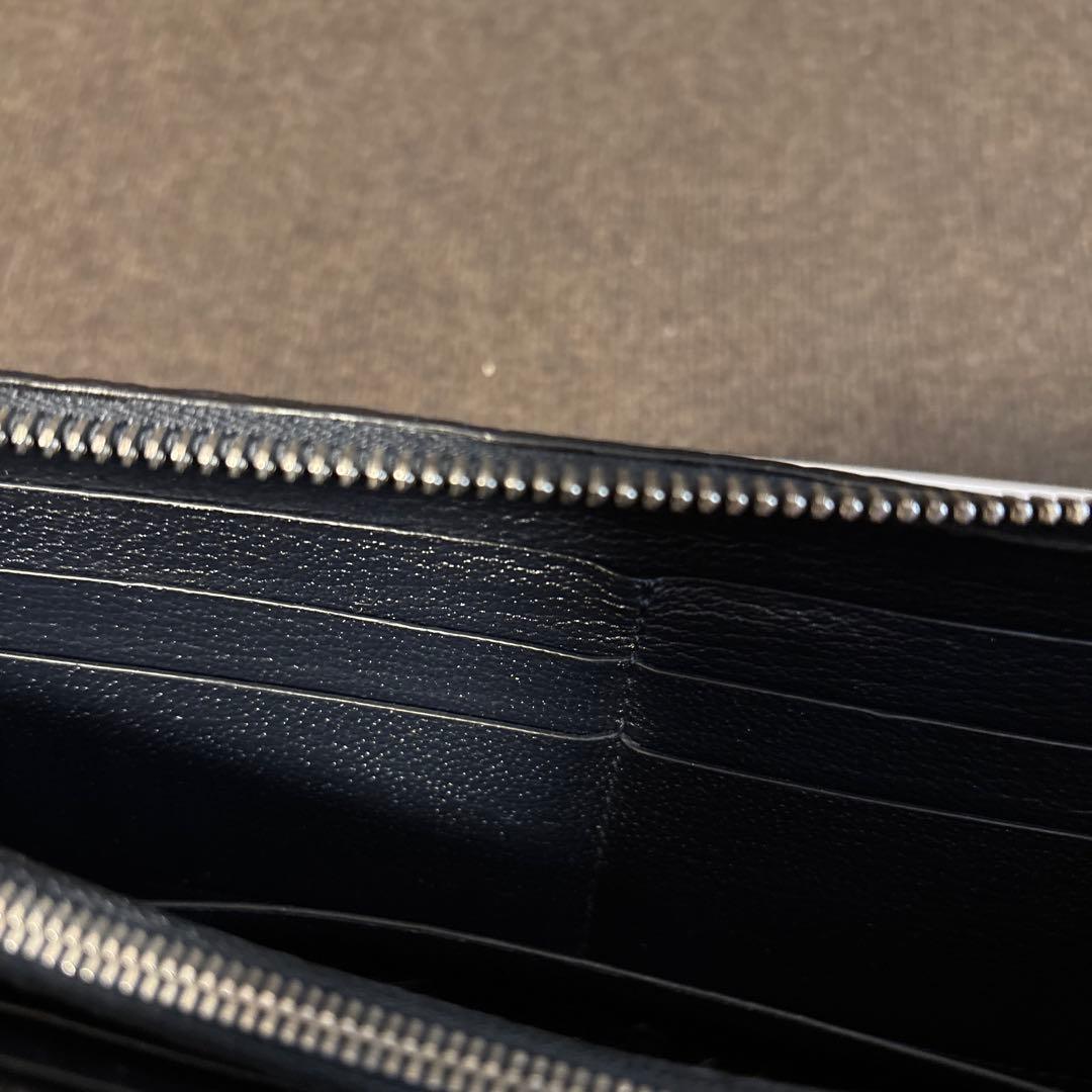 『美品』JEAN ROUSSEAU ジャンルソー 青 長財布 ラウンドウォレット