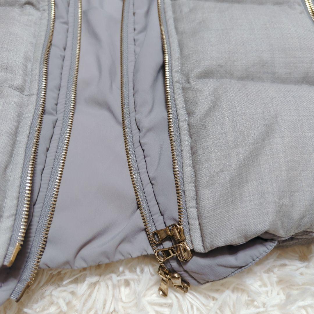 タトラス　ダウンベスト ファグリア　ファー　ラクーン　シルク混　ウール