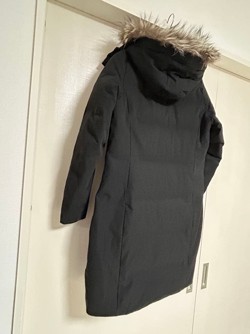 デサント水沢ダウン（レディース:XL）ブラック　ファーつき