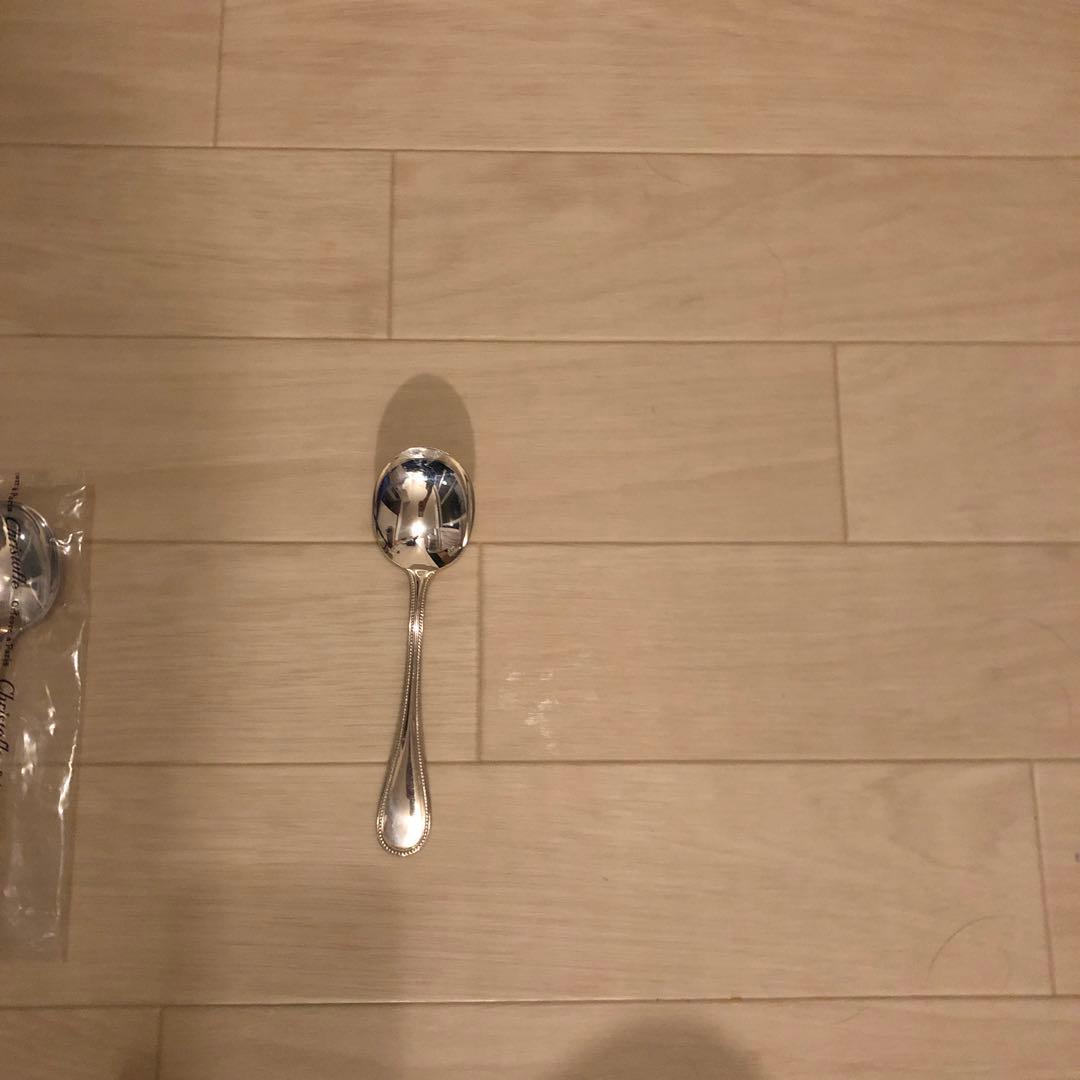 クリストフル　パール　コンソメスプーン