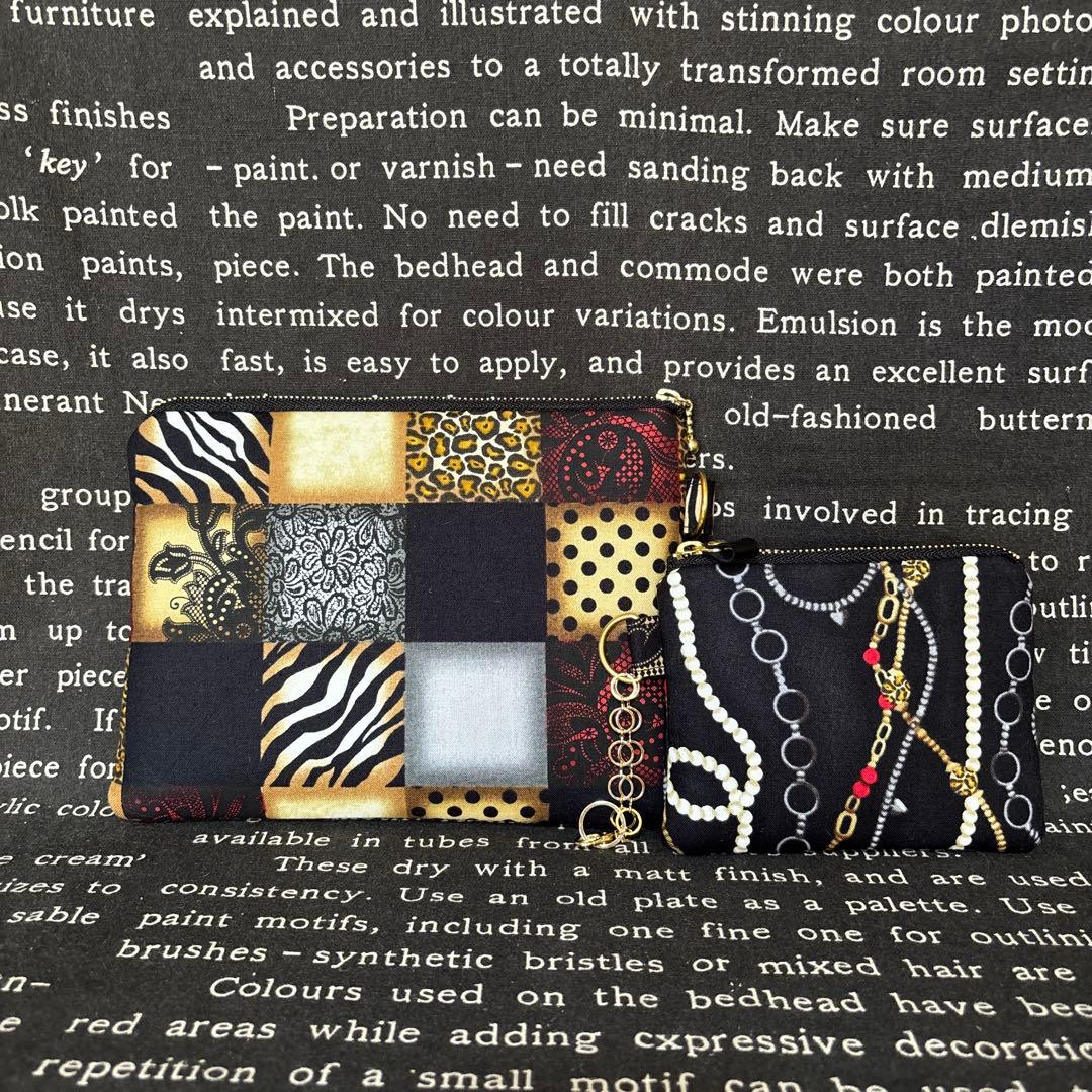 ロラライハリス刺繍、SPXファブリック トートバッグとポーチ2個の3点セット