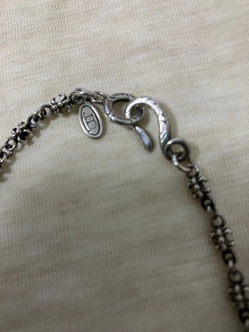 ジャスティンデイビス　シルバー フラワーモチーフ ネックレス