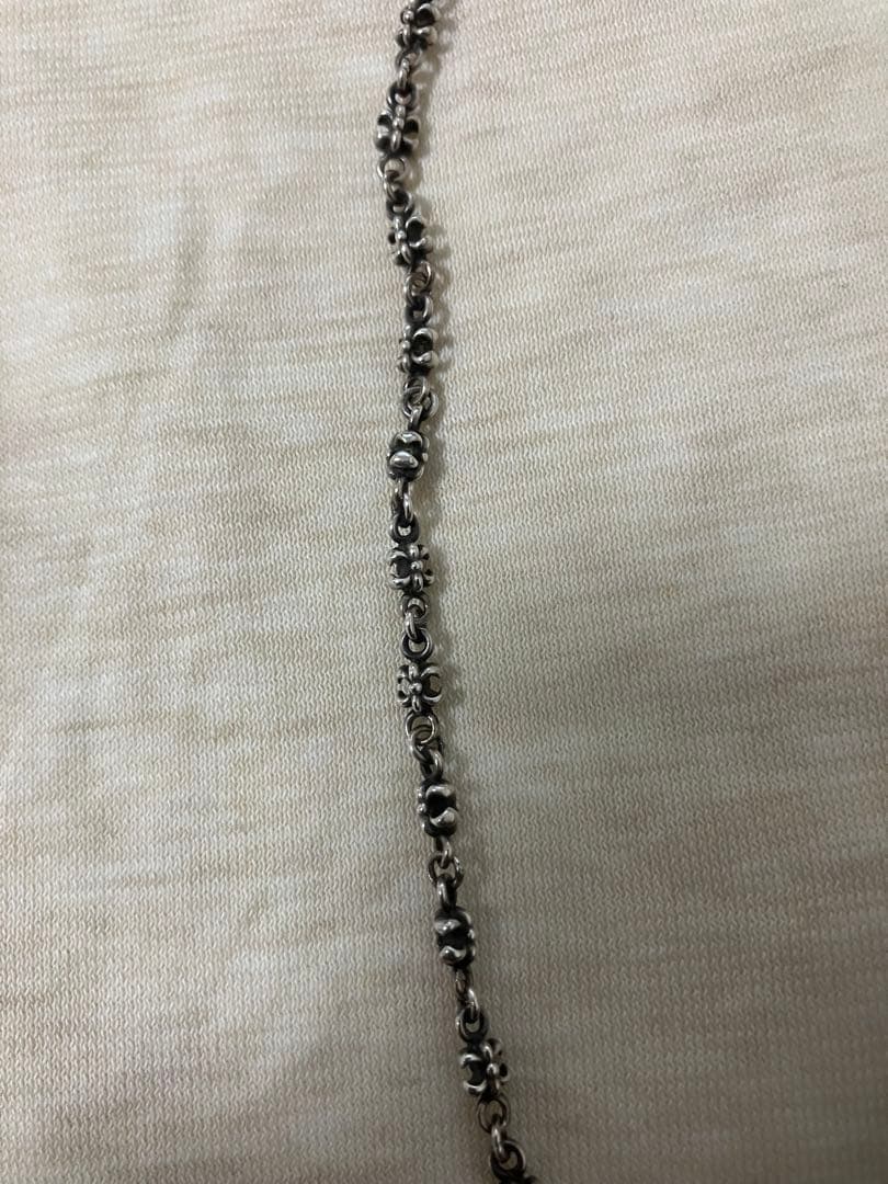 ジャスティンデイビス　シルバー フラワーモチーフ ネックレス