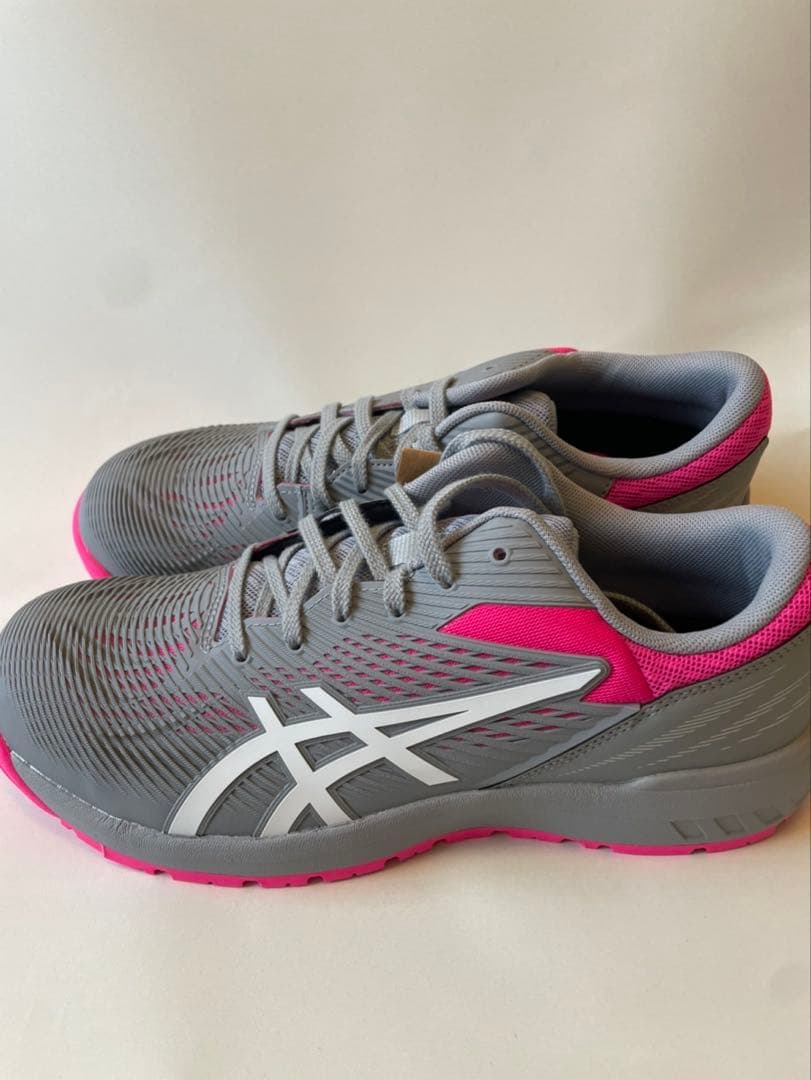 asics 安全靴 グレー/ピンク