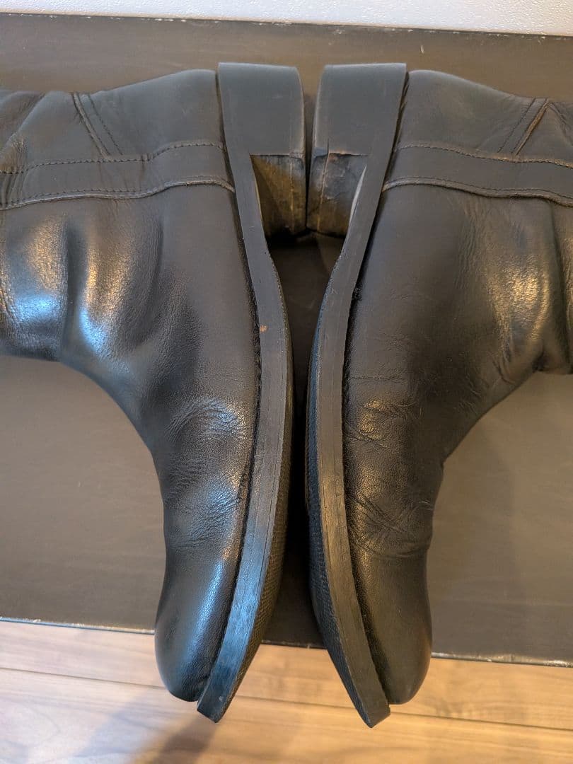 Y‘s yohjiyamamoto ブラックレザー ロングブーツ