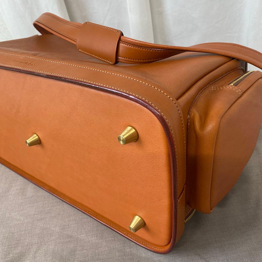 いたがき ボストンバッグ M507S カーフ キャメル 南京錠