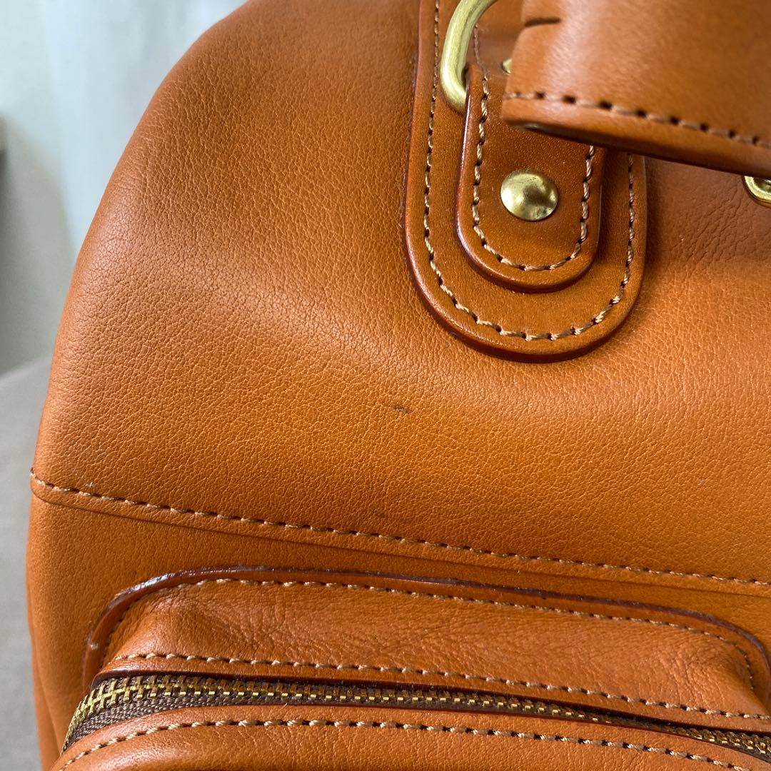 いたがき ボストンバッグ M507S カーフ キャメル 南京錠