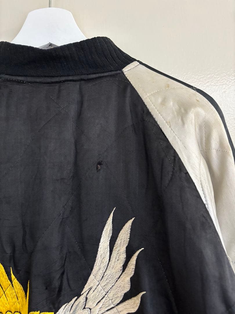 50s スカジャン スーベニアジャケット 虎 鷹 オリジナル レアカラー 中綿