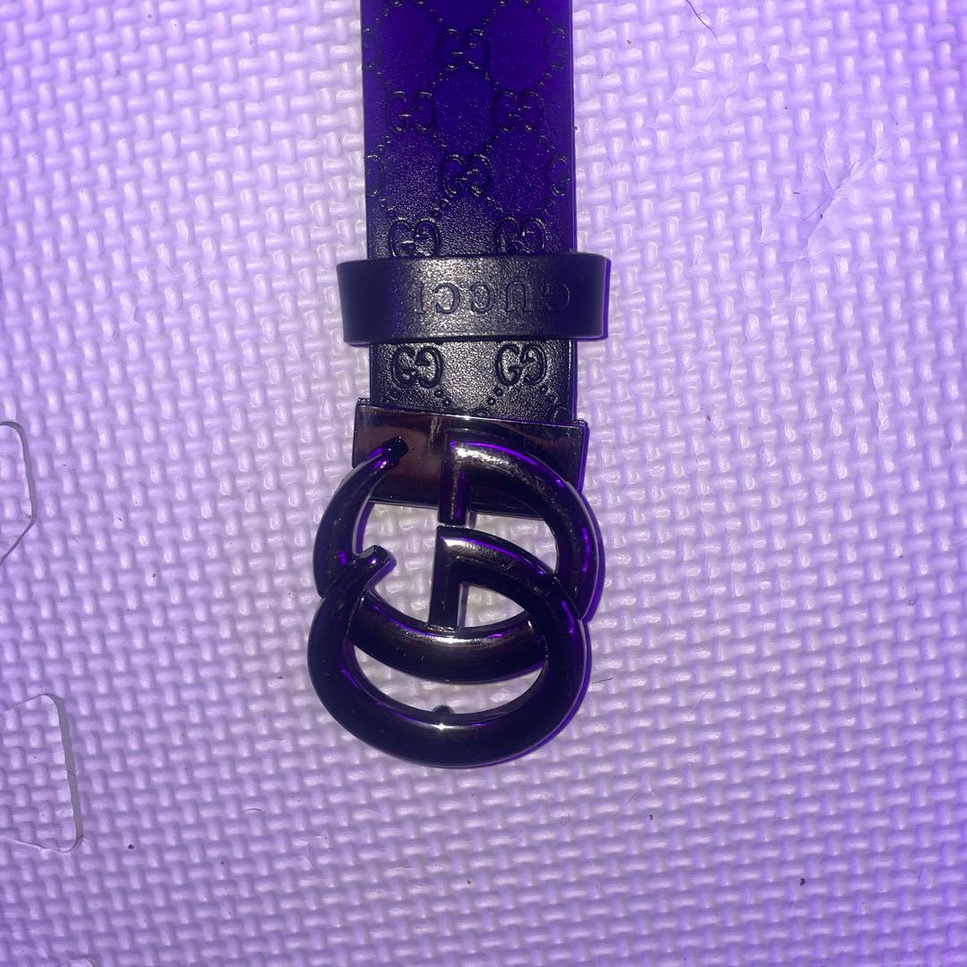 p*n様 GUCCI ブラック GGロゴ ベルト