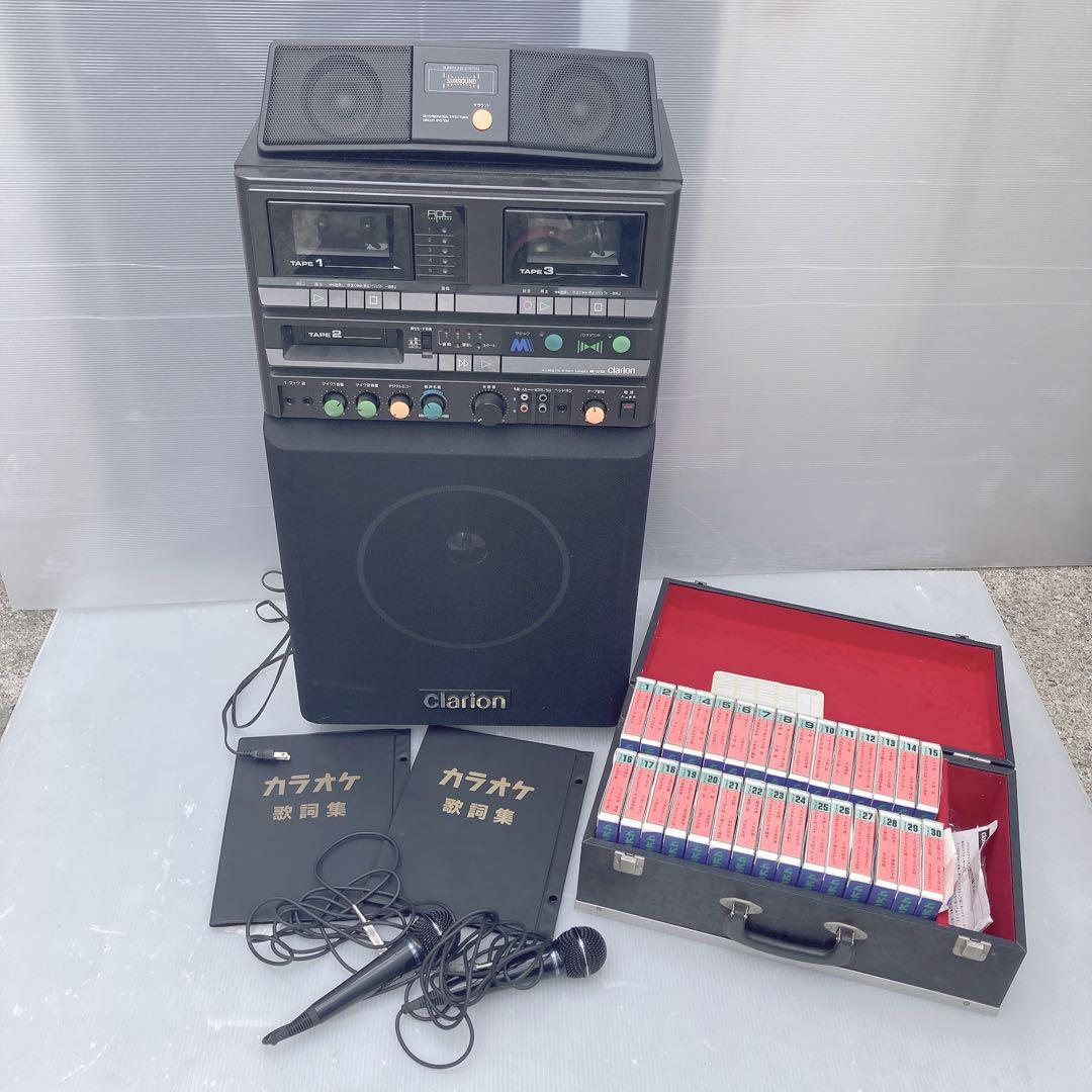 通電確認済 クラリオン カラオケセット テープ付き 演歌 MK-3200A 中古