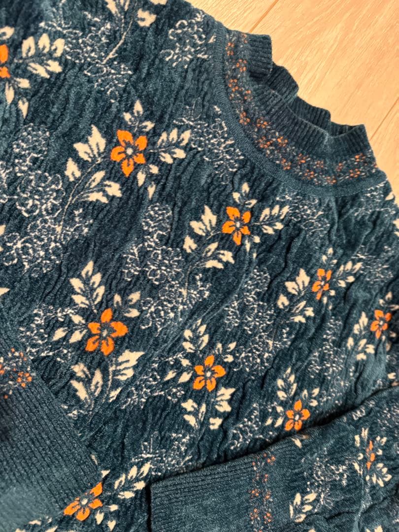 mame ニット　ブルー