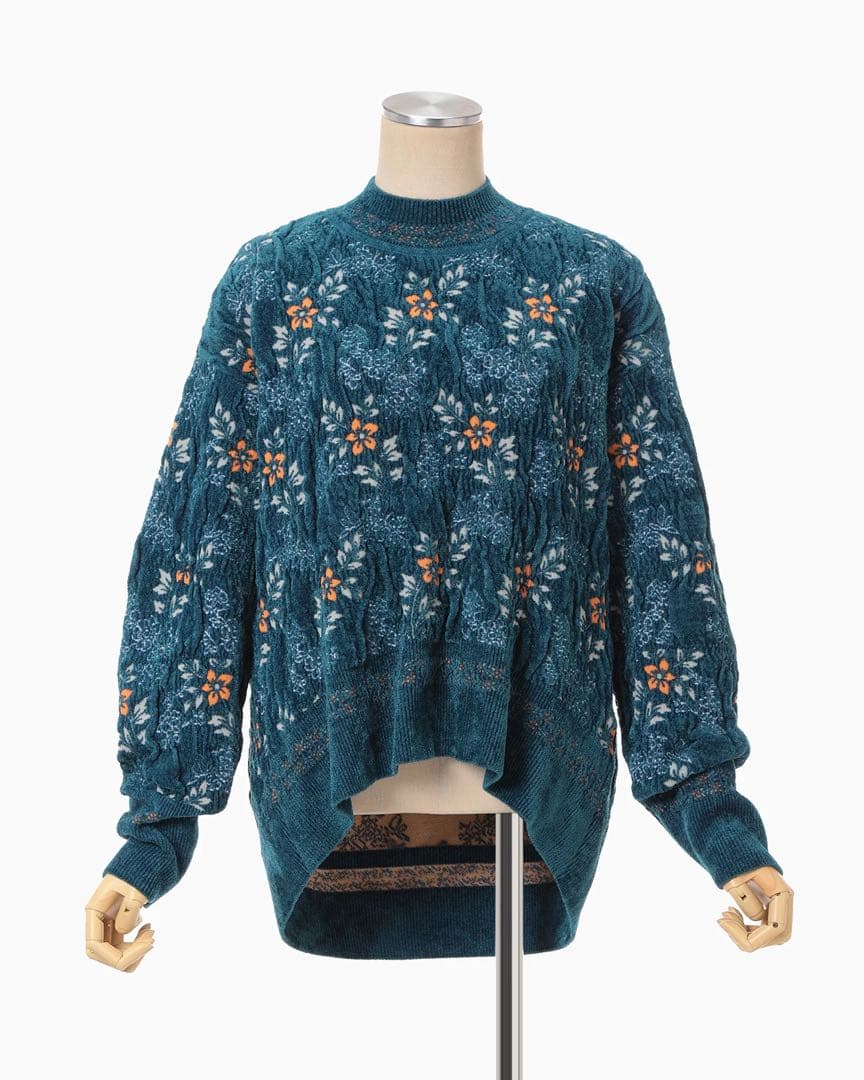 mame ニット　ブルー