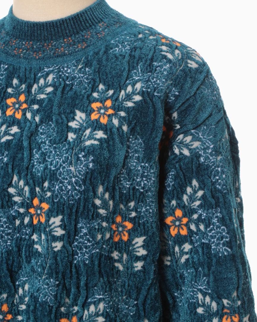 mame ニット　ブルー