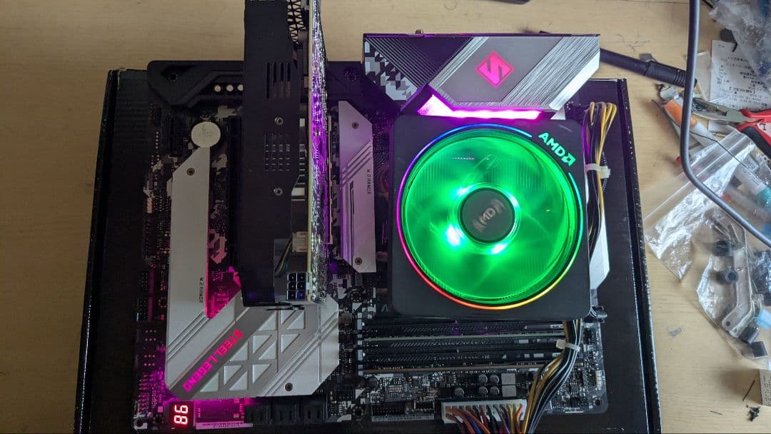 マザーボード B550 STEEL LEGEND/Ryzen5 3600/DDR4-16GB