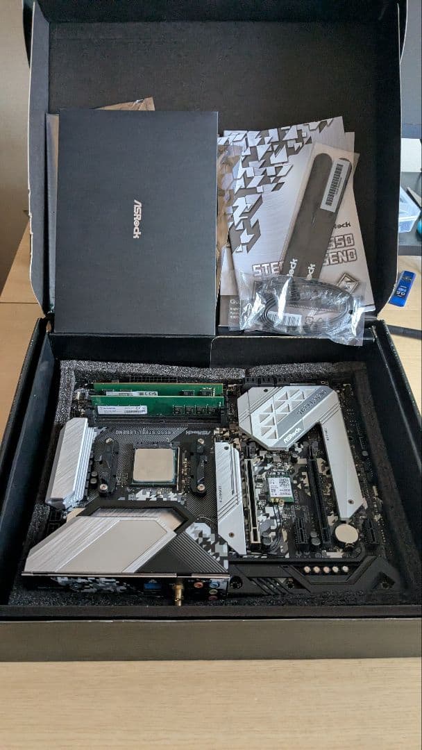 マザーボード B550 STEEL LEGEND/Ryzen5 3600/DDR4-16GB