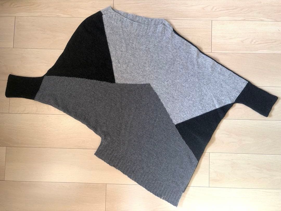 LORO PIANA ロロピアーナ NIKI.T アシンメトリー配色ニットM〜L