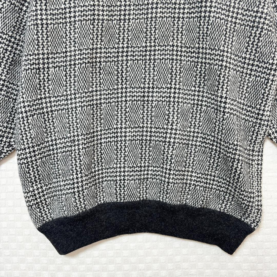 カシミヤ100% Drumohr ドルモア グレンチェック ニット セーター