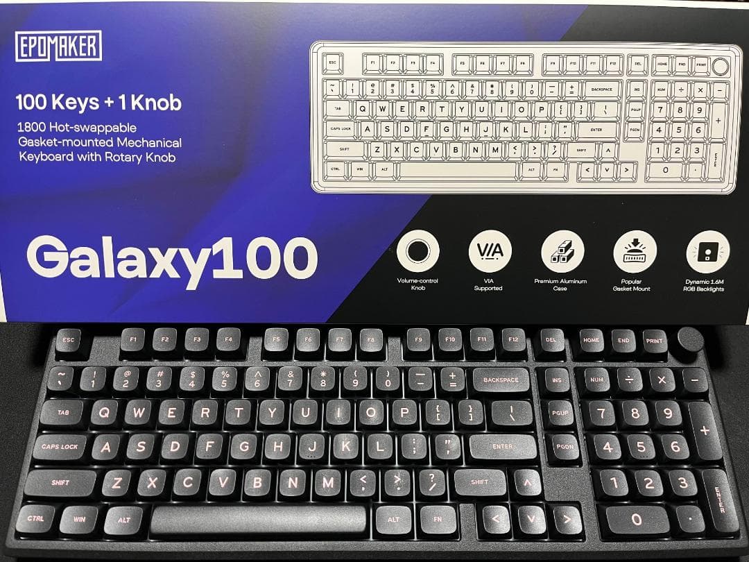 ほぼ未使用 EPOMAKER Galaxy100 (スイッチのおまけあり)