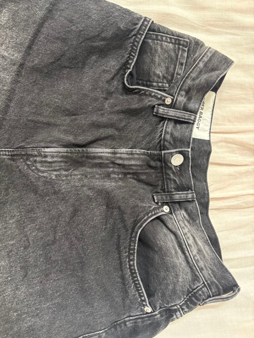  スーパーバギーデニム ブラック