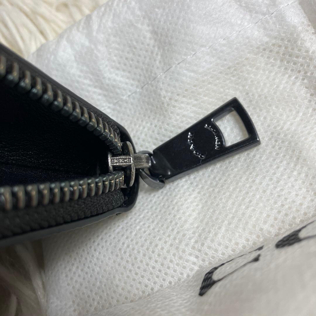 未使用品 COACH ケース シグネチャー チャコール リング付き