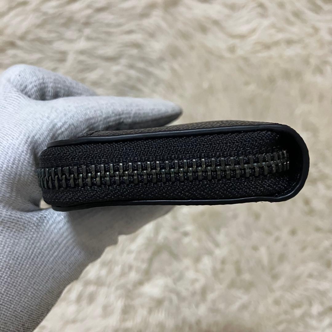 未使用品 COACH ケース シグネチャー チャコール リング付き