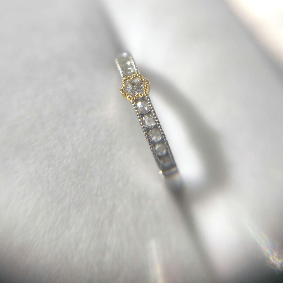 スターカット　ローズカット　ダイヤモンド　ピンキーリング　ヴィクトリアンボックス