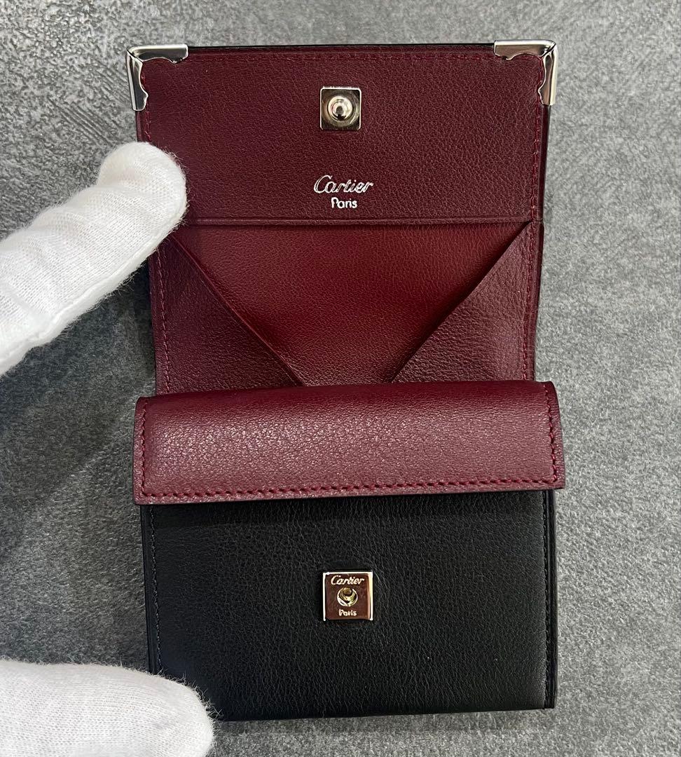 未使用 Cartier マスト ドゥ レザー ケース 小銭入れ 黒