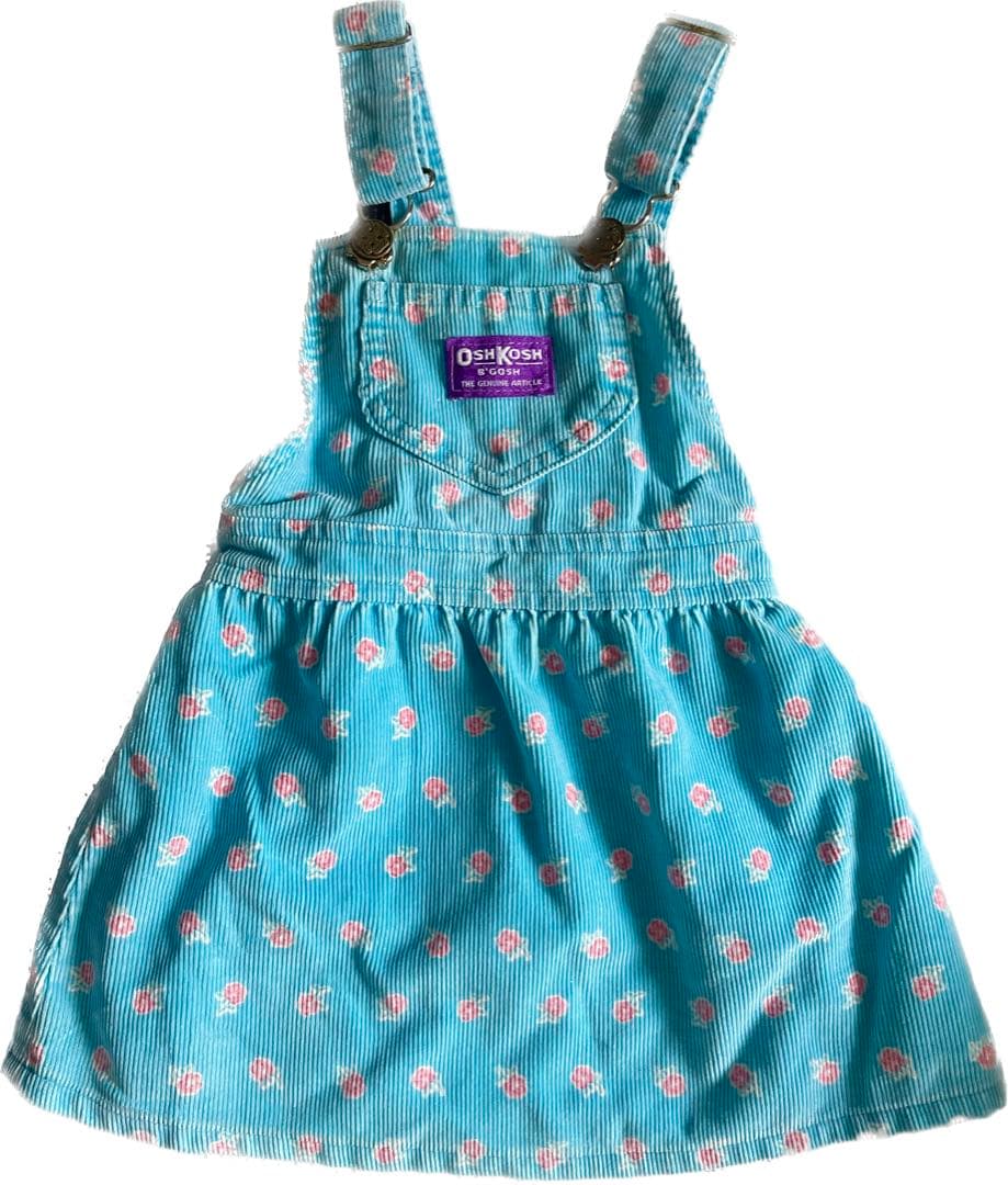 2点おまとめ　ヴィンテージ oshkosh 2T フローラル ジャンパースカート