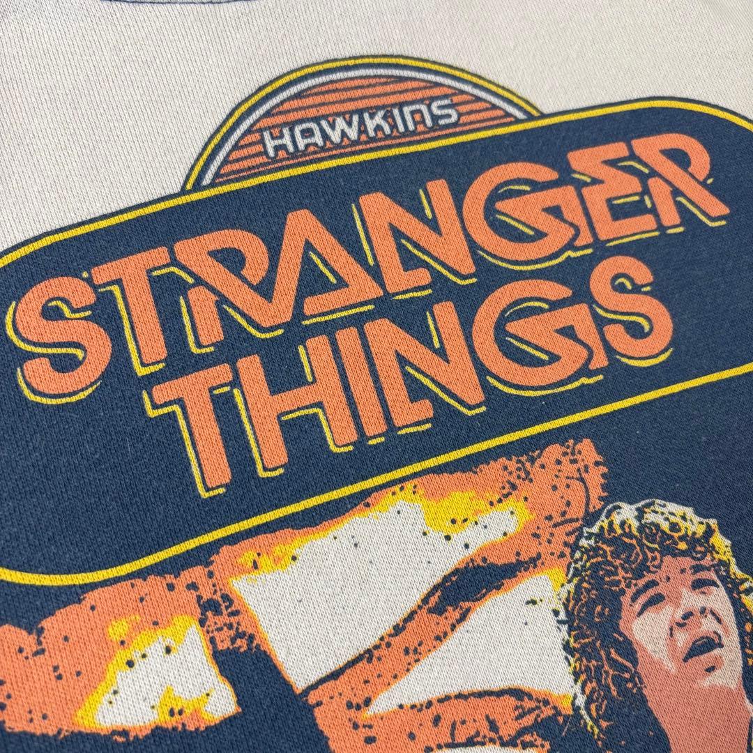 ストレンジャーシングス ラグランスウェット　XLサイズ　ゴーストバスターズ 古着