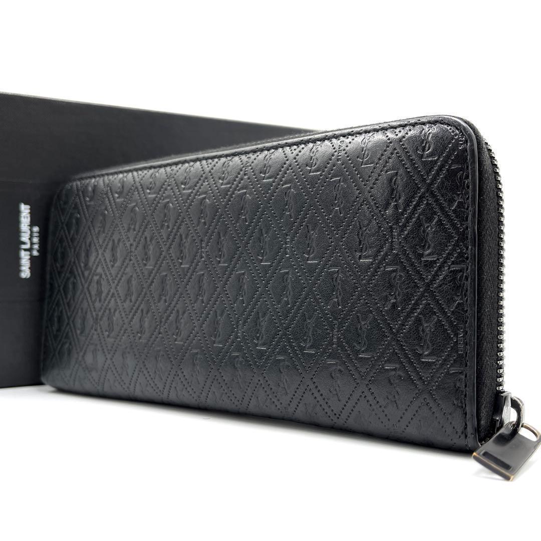 【完売品・未使用級】サンローラン 長財布 ル・モノグラム ラウンド YSL 総柄