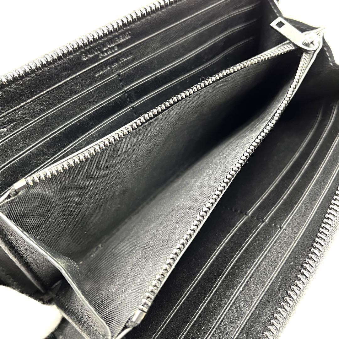 【完売品・未使用級】サンローラン 長財布 ル・モノグラム ラウンド YSL 総柄